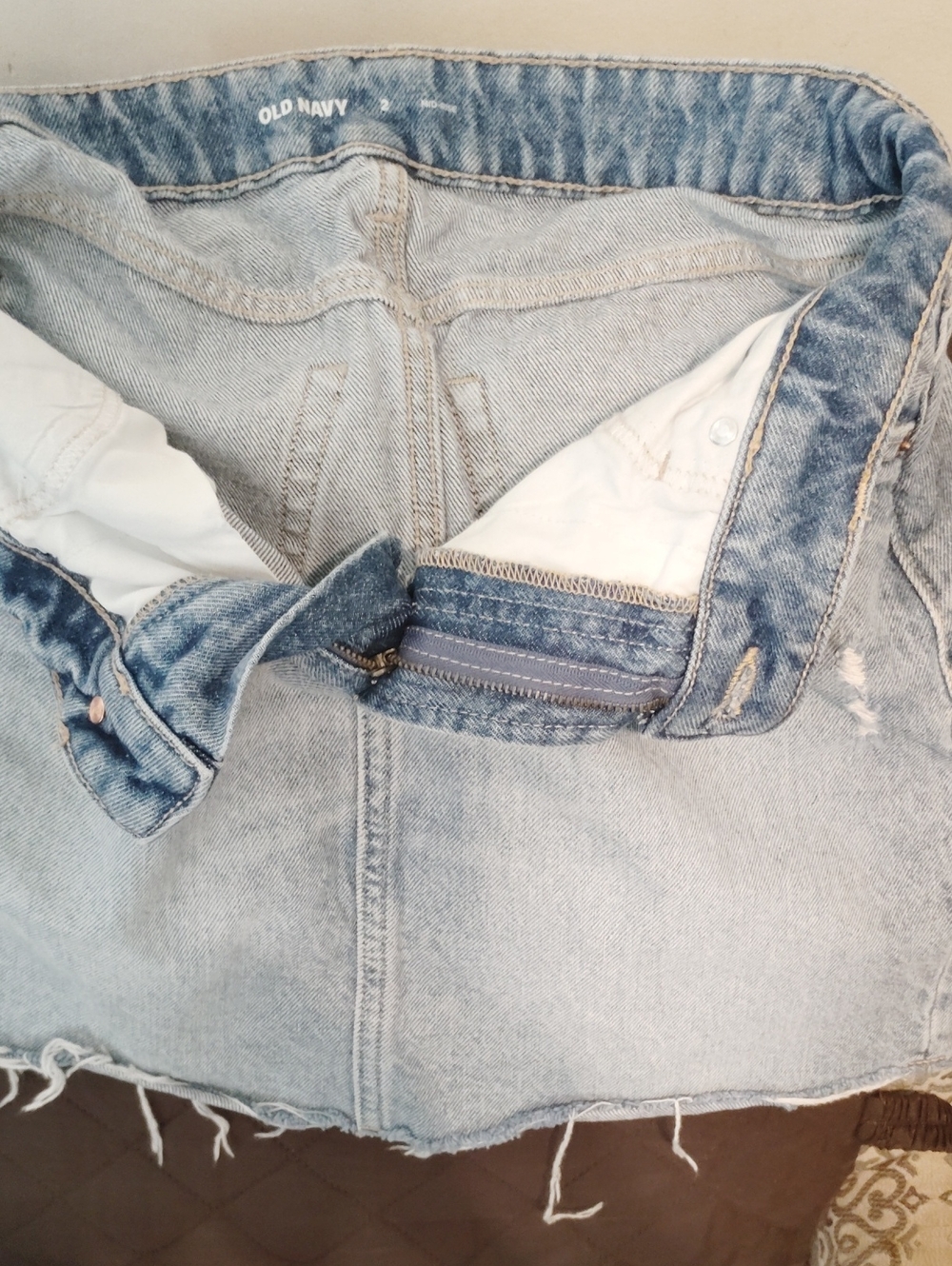 Old Navy Light blue denim mini skirt
